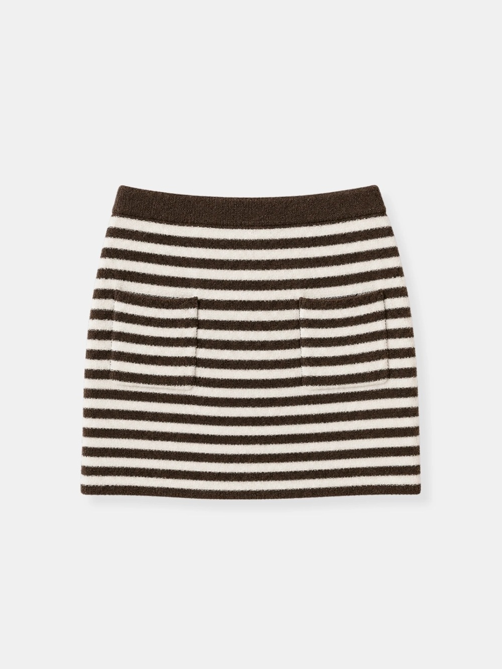 525 AMERICA
GABRIELLA TEDDY MINI SKIRT | CHOCOLATE STRIPE